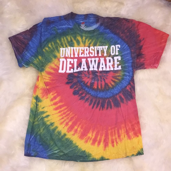Tops - University of Delaware college tie dye shirt